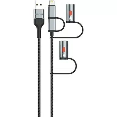کابل چندمنظوره گرین لاین مدل Green Lion 6 in 1 Cable PD 60W GN6N1CBLEBK — تصویر ۲